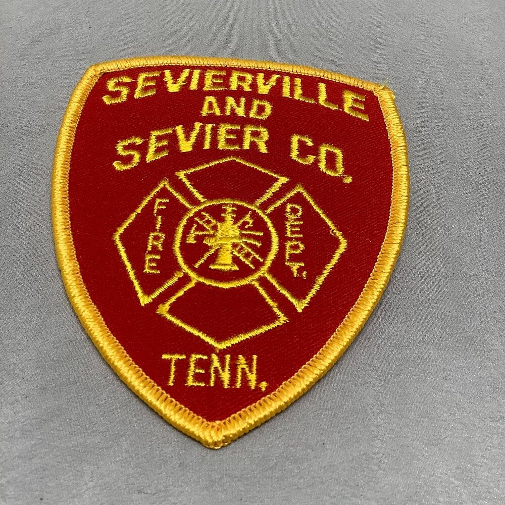 Sevierville And Sevier Co Fire Department Patch New Old Stock